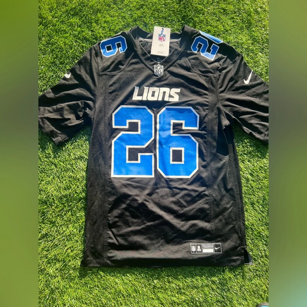 XXL Jahmyr Gibbs Detroit Lions Nike NFL Game Jersey #26 - 2nd Alternate